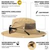 imageTOPEX LXLXXL UV50 Waterproof Wide Brim Bucket Sun Hat for Summer Fishing Hiking wDetachable Strap ampamp Vented MeshKhaki