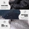 imageTOPEX Oversize XXL XXXL Mens 100 Rabbit Fur Waterproof Trapper Hunting Trooper Winter Ushanka Russian Skiing HatTe69185black
