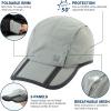imageTOPEX Oversized XL XXL Quick Dry Mesh Baseball Cap for Men Foldable Fishing Running CapsTe89056alight Grey