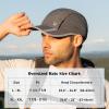 imageTOPEX Oversized XL XXL Quick Dry Mesh Baseball Cap for Men Foldable Fishing Running CapsTe89056alight Grey