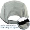 imageTOPEX Oversized XL XXL Quick Dry Mesh Baseball Cap for Men Foldable Fishing Running CapsTe89056alight Grey