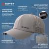 imageTOPEX Oversized XL XXL Unstructured Running Breathable Mesh Quick Dry Waterproof Cooling Sweatband Baseball Caps Mens95556dark Grey