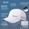 imageTOPEX Oversized XL XXL Unstructured Running Breathable Mesh Quick Dry Waterproof Cooling Sweatband Baseball Caps Mens95556white