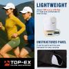 imageTOPEX Oversized XL XXL Unstructured Running Breathable Mesh Quick Dry Waterproof Cooling Sweatband Baseball Caps Mens95556white