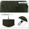 imageTOPEX Oversized XL XXL Winter 2 Piece Wool Knitted Hat ampamp Scarf Set For Men Visor Beanie Ear Flap Fleece Lined Cold WeatherTe69311navy
