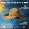 imageTOPEX Waterproof Rain XL XXL Large Size Oversized Mens Sun Hats Fishing Bucket Boonie Beach UV Protection Wide BrimTe00702light Grey