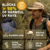 imageTOPEX Waterproof Rain XL XXL Large Size Oversized Mens Sun Hats Fishing Bucket Boonie Beach UV Protection Wide BrimTe00702light Grey