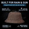 imageTOPEX XL XXL Oversized Bucket Rain Hats Summer Waterproof Golf Safari UV Protection UPF 50Te92557coffee Brown