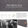 imageTOPEX XLXXL 100 Merino Wool Cuffed Beanie Hat for Men ampamp Women Warm Knitted Winter Hats 5566CMDarkgrey