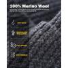 imageTOPEX XLXXL 100 Merino Wool Cuffed Beanie Hat for Men ampamp Women Warm Knitted Winter Hats 5566CMDarkgrey