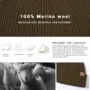 imageTOPEX XLXXL 100 Merino Wool Cuffed Beanie Hat for Men ampamp Women Warm Knitted Winter Hats 5566CMGreen