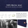 imageTOPEX XLXXL 100 Merino Wool Cuffed Beanie Hat for Men ampamp Women Warm Knitted Winter Hats 5566CMNavy