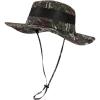 imageOversized XL XXL Mens Waterproof UPF50 Golf Bucket Sun Hats Big Head Boonie Safari Wide Brim FishingCamo3brim