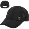 imageTOPEX Cooling UV 50 High Ponytail Baseball Cap for Women  Most Women Start with SM  Breathable for Running Golf SportsBlack
