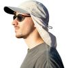 imageTOPEX LXLXXL UV50 Waterproof Neck Flap Baseball Sun CapGray