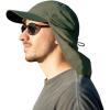 imageTOPEX LXLXXL UV50 Waterproof Neck Flap Baseball Sun CapOlive Green