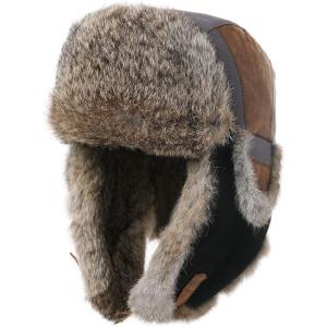 imageComhats Large XL Trapper Trooper Hunting Warm Ear Flap Russian Ushanka Winter Ski Cold Weather Bomber Hats for Men67191grayreal Fur