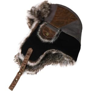 imageComhats Large XL Trapper Trooper Hunting Warm Ear Flap Russian Ushanka Winter Ski Cold Weather Bomber Hats for Men67191grey