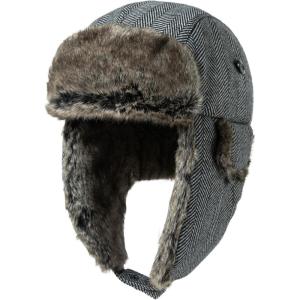 imageComhats Large XL Trapper Trooper Hunting Warm Ear Flap Russian Ushanka Winter Ski Cold Weather Bomber Hats for Men93575grey