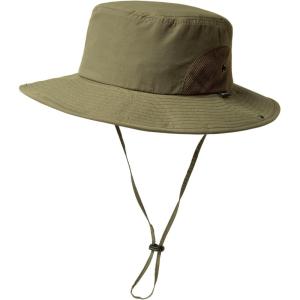 imageOversized XL XXL Mens Waterproof UPF50 Golf Bucket Sun Hats Big Head Boonie Safari Wide Brim FishingArmy Green