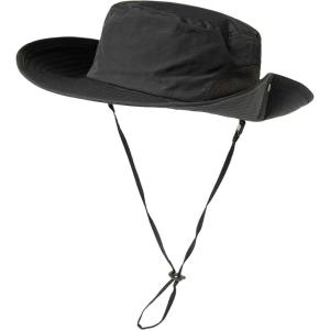 imageOversized XL XXL Mens Waterproof UPF50 Golf Bucket Sun Hats Big Head Boonie Safari Wide Brim FishingBlack