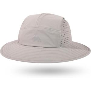 imageTOPEX Breathable Oversized XL XXL Waterproof UPF50 UV Protection Packable Fishing Sun Hats for Men Chin Strap96562light Grey