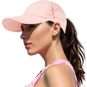 imageTOPEX Cooling UV 50 High Ponytail Baseball Cap for Women  Most Women Start with SM  Breathable for Running Golf SportsPink