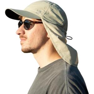 imageTOPEX LXLXXL UV50 Waterproof Neck Flap Baseball Sun CapBeige