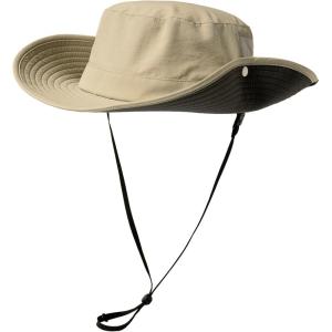 imageTOPEX LXLXXL UV50 Waterproof Wide Brim Bucket Sun Hat for Summer Fishing Hiking wDetachable Strap ampamp Vented MeshBeige