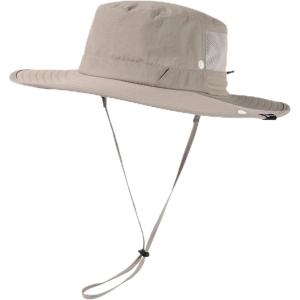 imageTOPEX LXLXXL UV50 Waterproof Wide Brim Bucket Sun Hat for Summer Fishing Hiking wDetachable Strap ampamp Vented MeshPonytailgrey