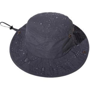 imageTOPEX Waterproof Rain XL XXL Large Size Oversized Mens Sun Hats Fishing Bucket Boonie Beach UV Protection Wide BrimTe00702dark Grey