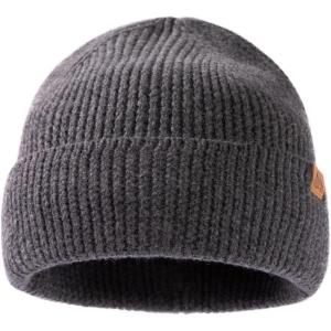 imageTOPEX XLXXL 100 Merino Wool Cuffed Beanie Hat for Men ampamp Women Warm Knitted Winter Hats 5566CMDarkgrey