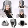imageComhats 100 Rabbit Fur Winter Trapper Ushanka Hat Waterproof69185acharcoal