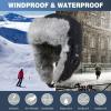 imageComhats 100 Rabbit Fur Winter Trapper Ushanka Hat Waterproof69185black