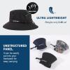 imageOversized XL XXL Mens Cooling UPF 50 Sun Hat Lightweight Foldable Wide Brim Bucket Boonie Golf Hiking FishingBlack