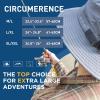 imageOversized XL XXL Mens Cooling UPF 50 Sun Hat Lightweight Foldable Wide Brim Bucket Boonie Golf Hiking FishingCamo