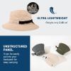 imageOversized XL XXL Mens Cooling UPF 50 Sun Hat Lightweight Foldable Wide Brim Bucket Boonie Golf Hiking FishingKhaki