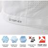 imageOversized XL XXL Mens Cooling UPF 50 Sun Hat Lightweight Foldable Wide Brim Bucket Boonie Golf Hiking FishingWhite