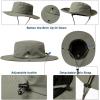 imageOversized XL XXL Waterproof Winter Bucket Fleece Lined Rain Hat Cold Weather Hiking Fishing Outdoor 5765CMDarkgrey