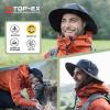 imageOversized XL XXL Waterproof Winter Bucket Fleece Lined Rain Hat Cold Weather Hiking Fishing Outdoor 5765CMKhaki