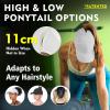 imageTOPEX Oversized L XL XXL Women High Ponytail Messy Bun Packable Unstructured UV 50 Baseball Cap Running HatWhite