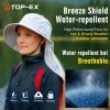 imageWomens Flap Ponytail UV 50 Packable Mesh Sun Fishing Beach Hiking Oversized XL XXL HatGrey