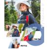 imageWomens Flap Ponytail UV 50 Packable Mesh Sun Fishing Beach Hiking Oversized XL XXL HatNavy