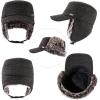 imageTOPEX Oversized XLXXL Unisex Winter Trapper Military Hat Faux Fur Earflaps Quilted Lined Baseball CapArmygreentwill