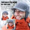 imageTOPEX Oversized XLXXL Unisex Wool Blend Winter Trapper Hat Baseball Cap Fleece Earflaps Fleece LinedBrownfleece
