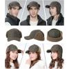 imageTOPEX Oversized XLXXL Unisex Wool Blend Winter Trapper Hat Baseball Cap Fleece Earflaps Fleece LinedBrownfleece