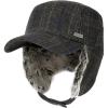 imageTOPEX Oversized XLXXL Unisex Winter Trapper Military Hat Faux Fur Earflaps Quilted Lined Baseball CapBrowntwill