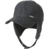 imageTOPEX Oversized XLXXL Unisex Wool Blend Winter Trapper Hat Baseball Cap Fleece Earflaps Fleece LinedBlackfleece
