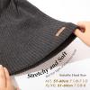 imageOversize LXLXXL Merino Wool Satin Lined Slouchy Beanie Big Large Head Knit HatGreysatin