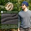 imageOversize LXLXXL Merino Wool Satin Lined Slouchy Beanie Big Large Head Knit HatNavysatin